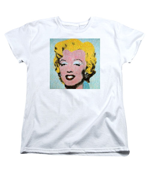 Tribute to Andy Warhol - 1 - Women's T-Shirt (Standard Fit) - ALEFBET - THE HEBREW LETTERS ART GALLERY