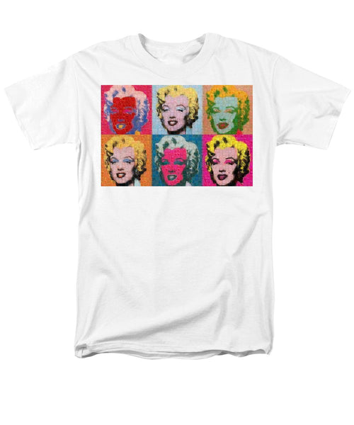 Tribute to Andy Warhol - 2 - Men's T-Shirt  (Regular Fit) - ALEFBET - THE HEBREW LETTERS ART GALLERY