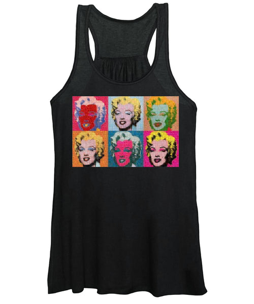 Tribute to Andy Warhol - 2 - Women's Tank Top - ALEFBET - THE HEBREW LETTERS ART GALLERY