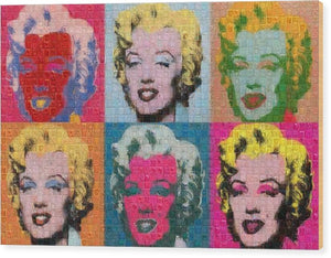 Tribute to Andy Warhol - 2 - Wood Print - ALEFBET - THE HEBREW LETTERS ART GALLERY