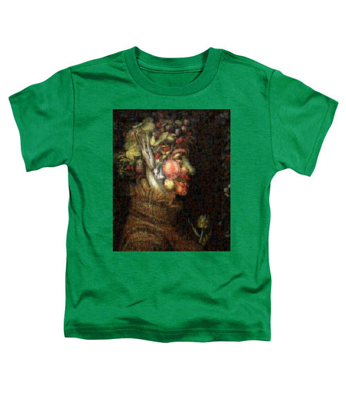 Tribute to Arcimboldo - 2 - Toddler T-Shirt - ALEFBET - THE HEBREW LETTERS ART GALLERY