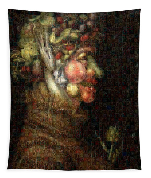 Tribute to Arcimboldo - 2 - Tapestry - ALEFBET - THE HEBREW LETTERS ART GALLERY