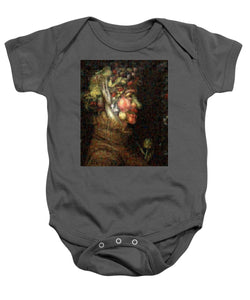 Tribute to Arcimboldo - 2 - Baby Onesie - ALEFBET - THE HEBREW LETTERS ART GALLERY