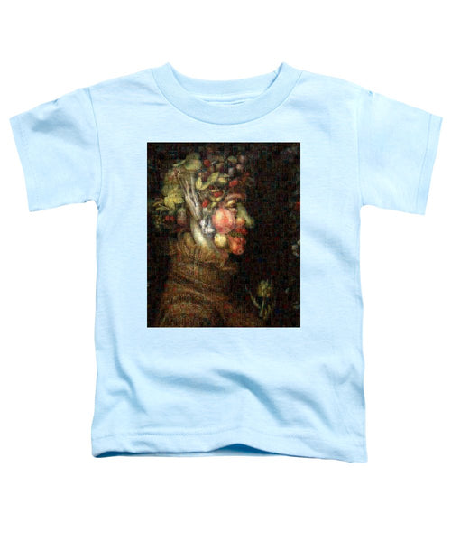 Tribute to Arcimboldo - 2 - Toddler T-Shirt - ALEFBET - THE HEBREW LETTERS ART GALLERY