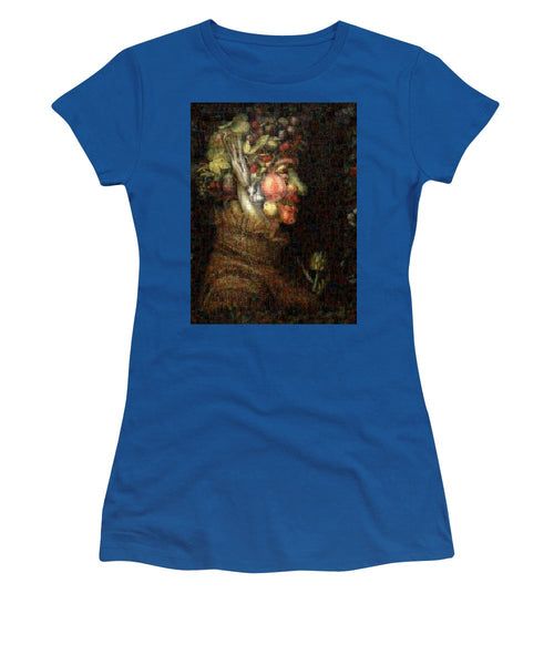 Tribute to Arcimboldo - 2 - Women's T-Shirt - ALEFBET - THE HEBREW LETTERS ART GALLERY