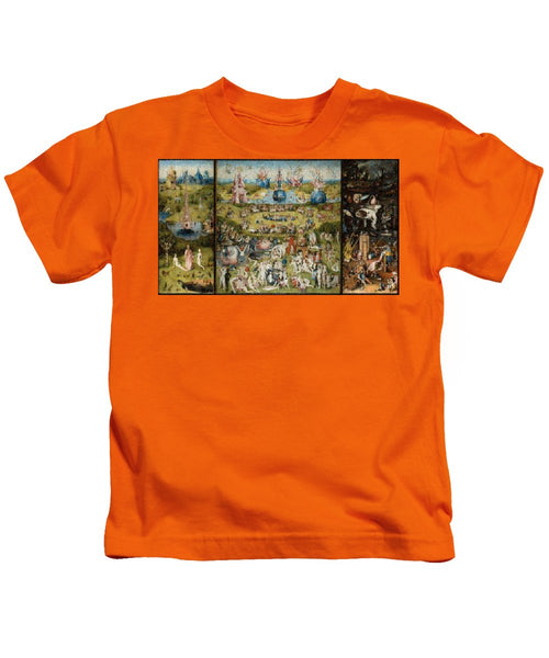 Tribute to Bosch - Kids T-Shirt - ALEFBET - THE HEBREW LETTERS ART GALLERY
