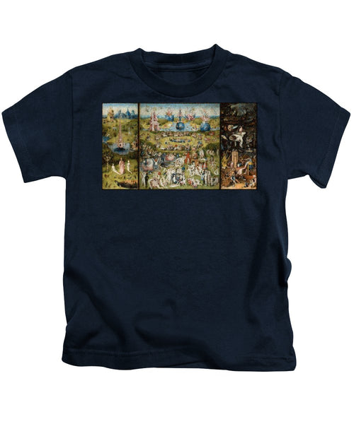 Tribute to Bosch - Kids T-Shirt - ALEFBET - THE HEBREW LETTERS ART GALLERY
