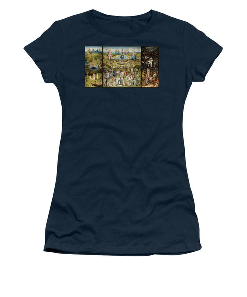 Tribute to Bosch - Women's T-Shirt - ALEFBET - THE HEBREW LETTERS ART GALLERY