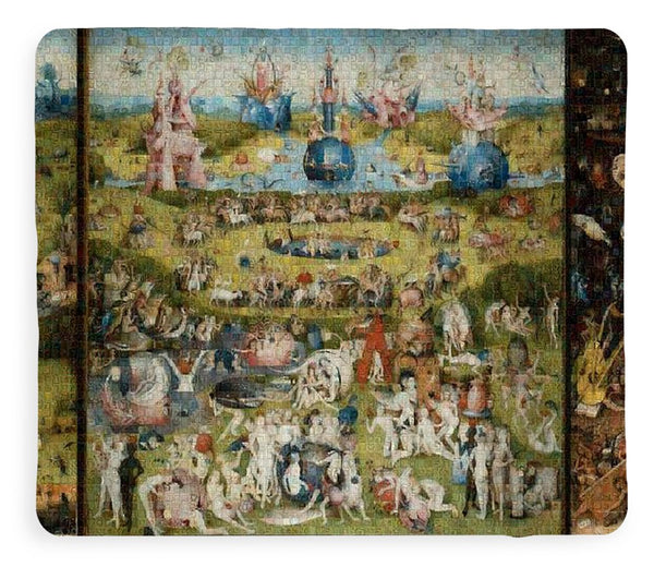 Tribute to Bosch - Blanket - ALEFBET - THE HEBREW LETTERS ART GALLERY