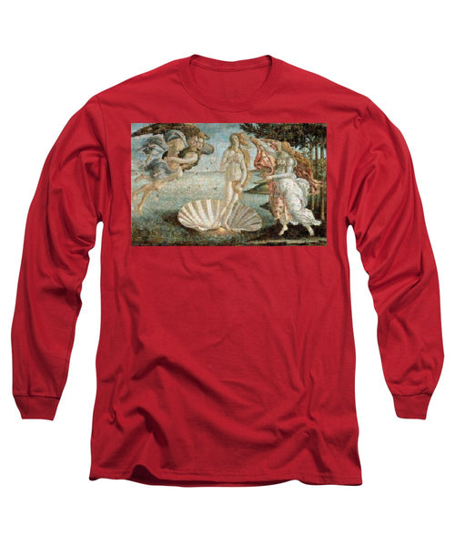 Tribute to Botticelli - Long Sleeve T-Shirt - ALEFBET - THE HEBREW LETTERS ART GALLERY