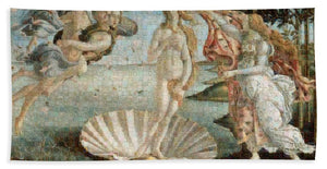 Tribute to Botticelli - Bath Towel - ALEFBET - THE HEBREW LETTERS ART GALLERY