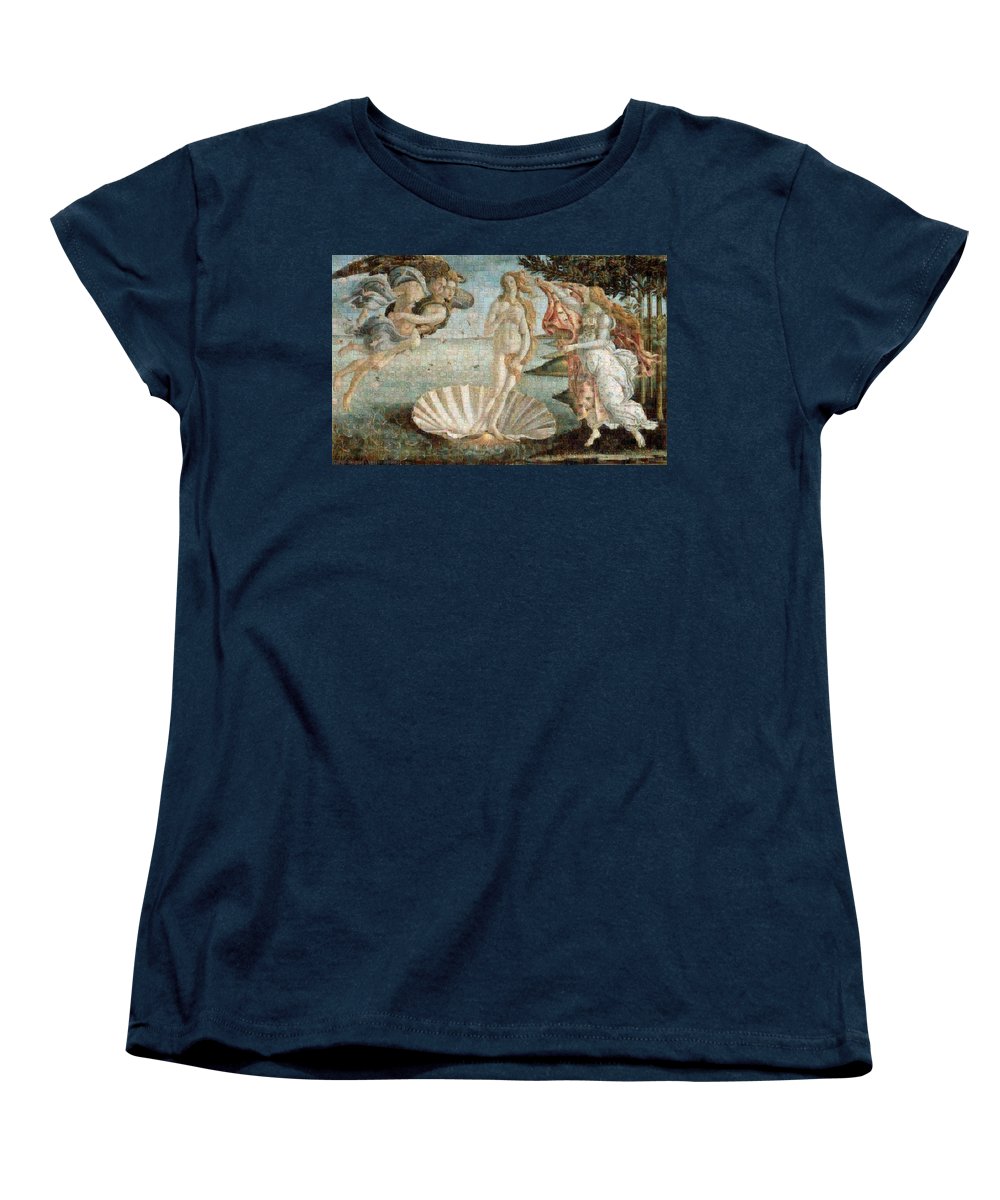 Tribute to Botticelli - Women's T-Shirt (Standard Fit) - ALEFBET - THE HEBREW LETTERS ART GALLERY