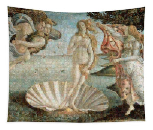 Tribute to Botticelli - Tapestry - ALEFBET - THE HEBREW LETTERS ART GALLERY
