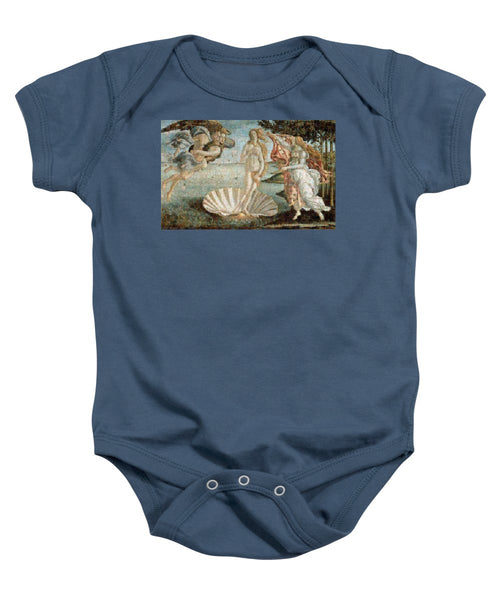 Tribute to Botticelli - Baby Onesie - ALEFBET - THE HEBREW LETTERS ART GALLERY