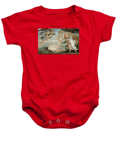 Tribute to Botticelli - Baby Onesie - ALEFBET - THE HEBREW LETTERS ART GALLERY