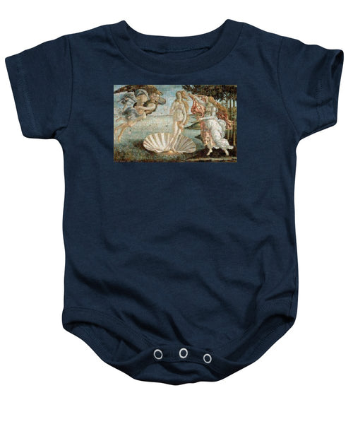 Tribute to Botticelli - Baby Onesie - ALEFBET - THE HEBREW LETTERS ART GALLERY