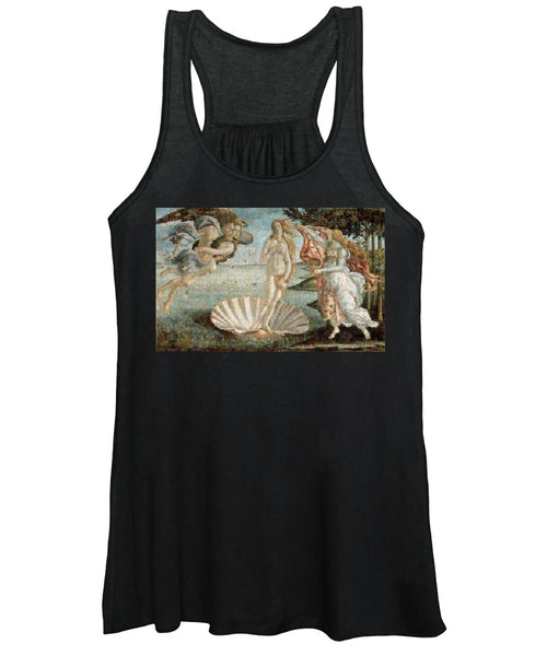 Tribute to Botticelli - Women's Tank Top - ALEFBET - THE HEBREW LETTERS ART GALLERY