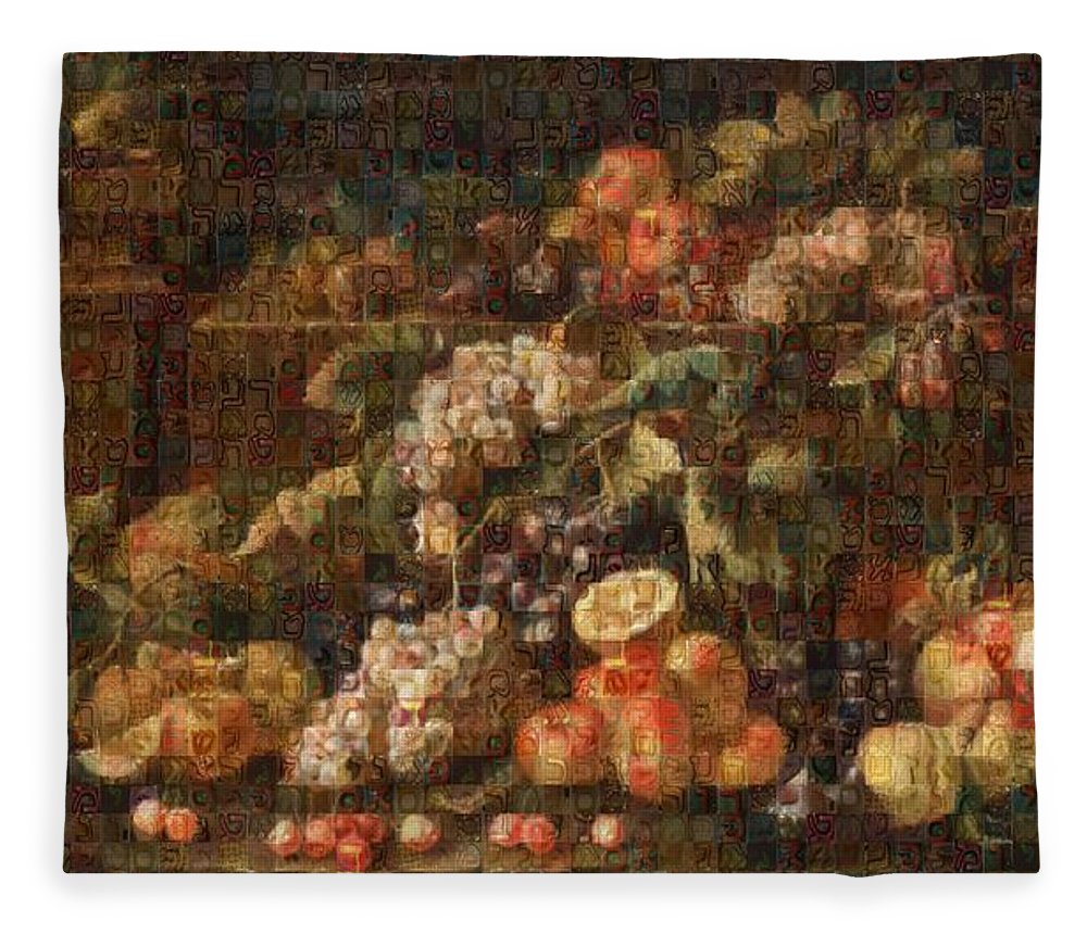 Tribute to Bruegel - Blanket - ALEFBET - THE HEBREW LETTERS ART GALLERY
