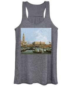 Tribute to Canaletto - Women's Tank Top - ALEFBET - THE HEBREW LETTERS ART GALLERY