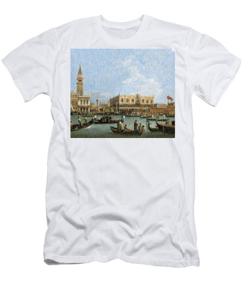 Tribute to Canaletto - T-Shirt - ALEFBET - THE HEBREW LETTERS ART GALLERY
