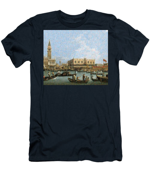 Tribute to Canaletto - T-Shirt - ALEFBET - THE HEBREW LETTERS ART GALLERY