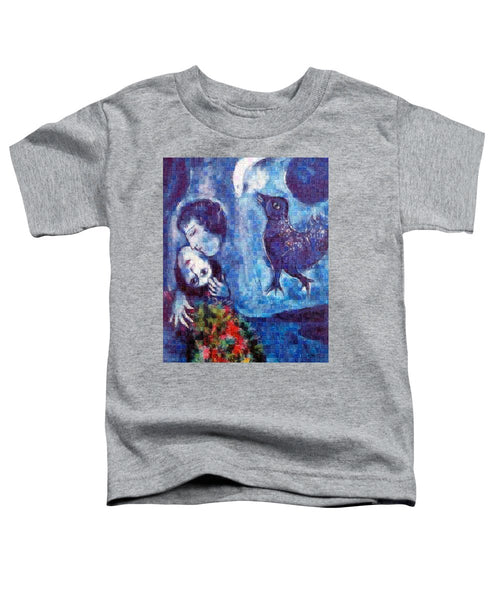 Tribute to Chagall . 4 - Toddler T-Shirt - ALEFBET - THE HEBREW LETTERS ART GALLERY