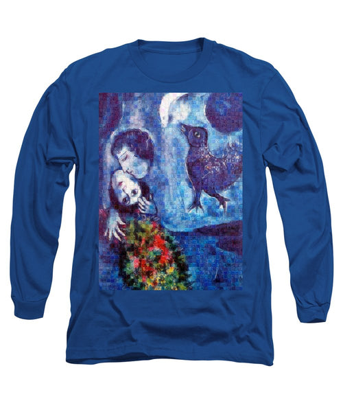 Tribute to Chagall . 4 - Long Sleeve T-Shirt - ALEFBET - THE HEBREW LETTERS ART GALLERY