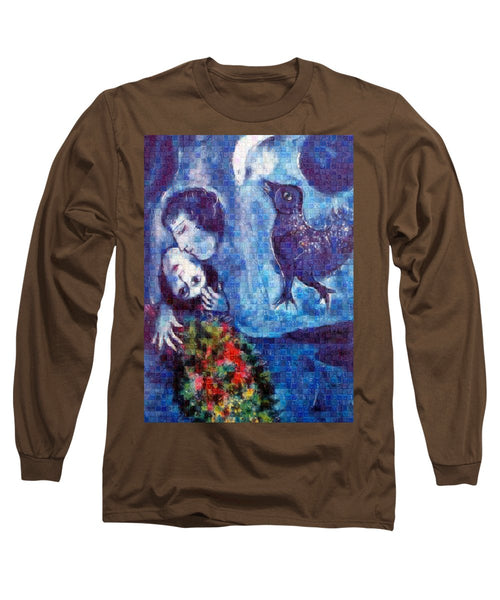 Tribute to Chagall . 4 - Long Sleeve T-Shirt - ALEFBET - THE HEBREW LETTERS ART GALLERY