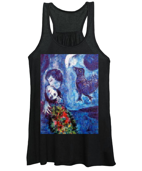 Tribute to Chagall . 4 - Women's Tank Top - ALEFBET - THE HEBREW LETTERS ART GALLERY