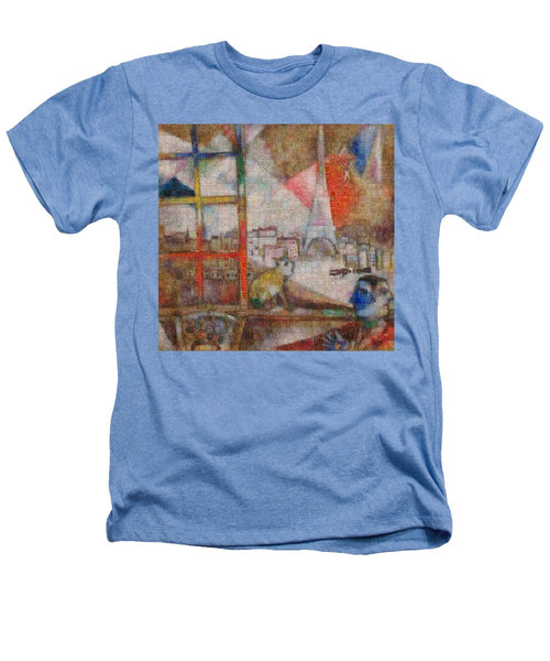 Tribute to Chagall . 5 - Heathers T-Shirt - ALEFBET - THE HEBREW LETTERS ART GALLERY