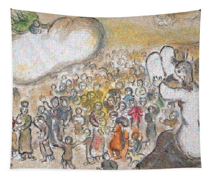Tribute to Chagall - 6 - Tapestry - ALEFBET - THE HEBREW LETTERS ART GALLERY