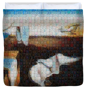 Tribute to Dali - 1 - Duvet Cover - ALEFBET - THE HEBREW LETTERS ART GALLERY