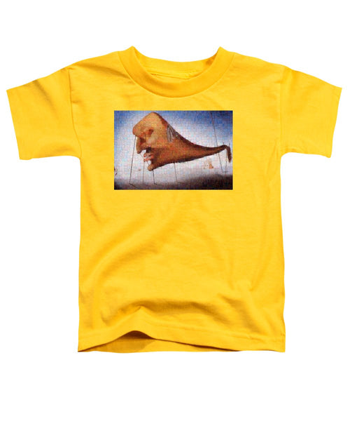 Tribute to Dali - 2 - Toddler T-Shirt - ALEFBET - THE HEBREW LETTERS ART GALLERY
