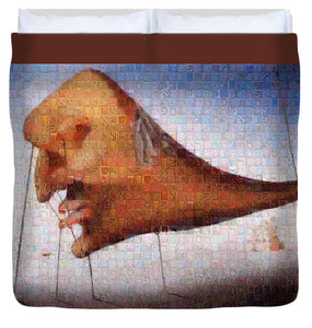 Tribute to Dali - 2 - Duvet Cover - ALEFBET - THE HEBREW LETTERS ART GALLERY