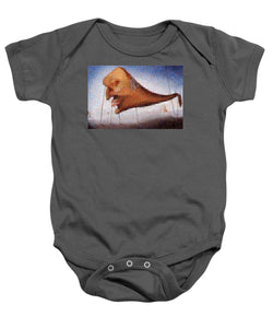 Tribute to Dali - 2 - Baby Onesie - ALEFBET - THE HEBREW LETTERS ART GALLERY