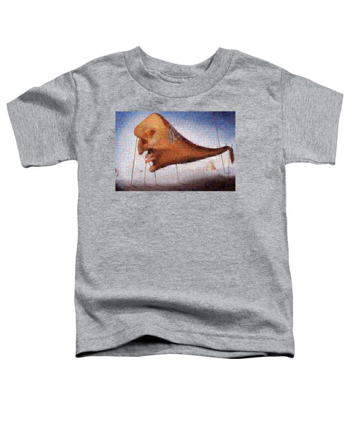 Tribute to Dali - 2 - Toddler T-Shirt - ALEFBET - THE HEBREW LETTERS ART GALLERY