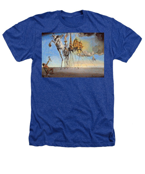 Tribute to Dali - 3 - Heathers T-Shirt - ALEFBET - THE HEBREW LETTERS ART GALLERY