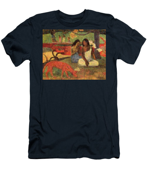 Tribute to Gaugin - T-Shirt - ALEFBET - THE HEBREW LETTERS ART GALLERY
