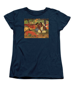 Tribute to Gaugin - Women's T-Shirt (Standard Fit) - ALEFBET - THE HEBREW LETTERS ART GALLERY