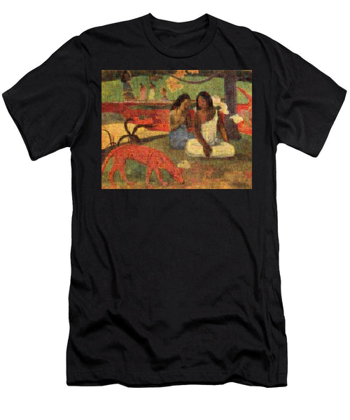 Tribute to Gaugin - T-Shirt - ALEFBET - THE HEBREW LETTERS ART GALLERY