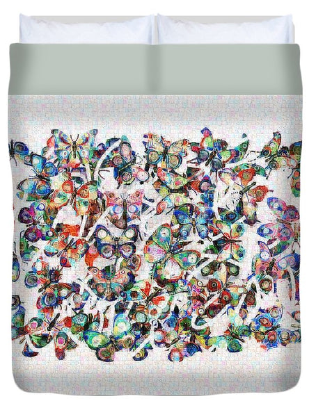Tribute to Gestein - Duvet Cover - ALEFBET - THE HEBREW LETTERS ART GALLERY