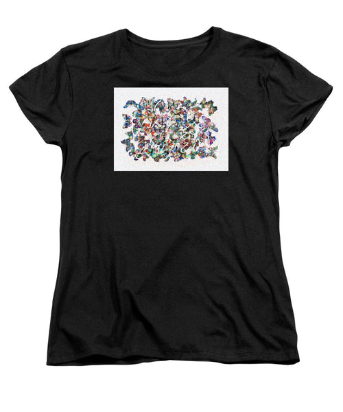 Tribute to Gestein - Women's T-Shirt (Standard Fit) - ALEFBET - THE HEBREW LETTERS ART GALLERY