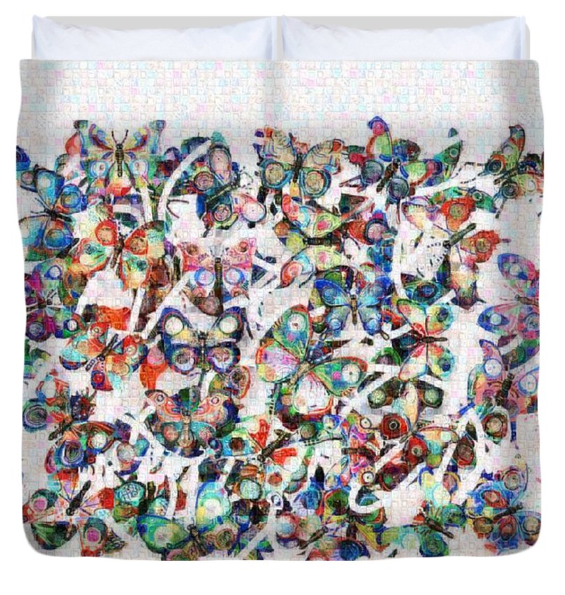 Tribute to Gestein - Duvet Cover - ALEFBET - THE HEBREW LETTERS ART GALLERY