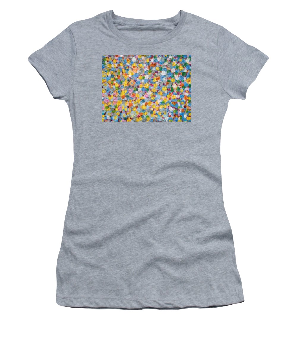 Tribute to Hirst - Women's T-Shirt - ALEFBET - THE HEBREW LETTERS ART GALLERY