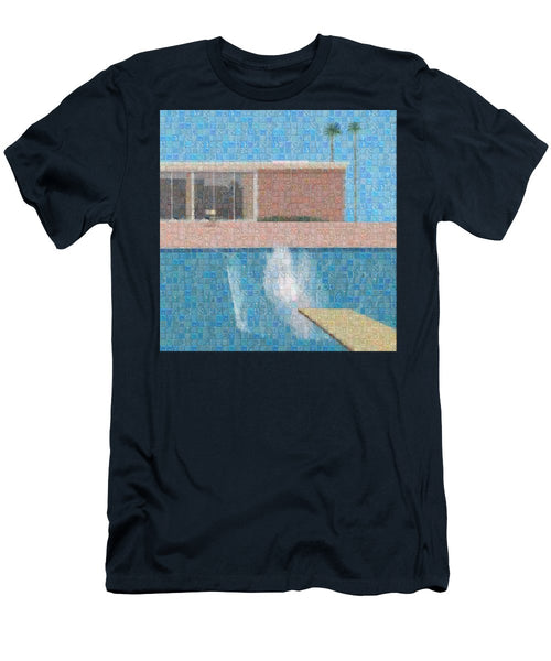 Tribute to Hockney - T-Shirt - ALEFBET - THE HEBREW LETTERS ART GALLERY