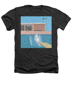 Tribute to Hockney - Heathers T-Shirt - ALEFBET - THE HEBREW LETTERS ART GALLERY