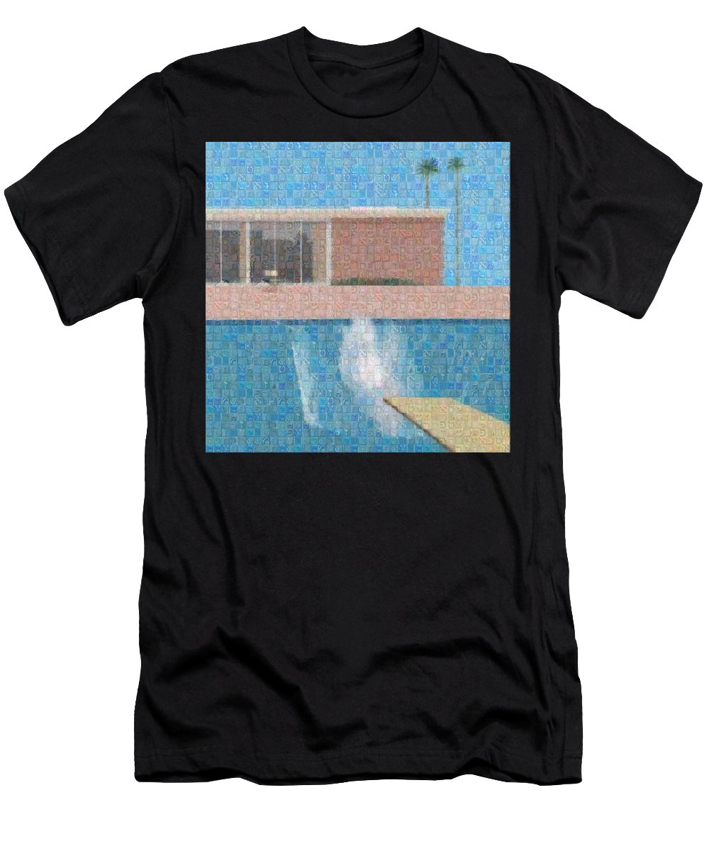 Tribute to Hockney - T-Shirt - ALEFBET - THE HEBREW LETTERS ART GALLERY