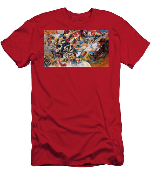 Tribute to Kandinsky - 1 - T-Shirt - ALEFBET - THE HEBREW LETTERS ART GALLERY