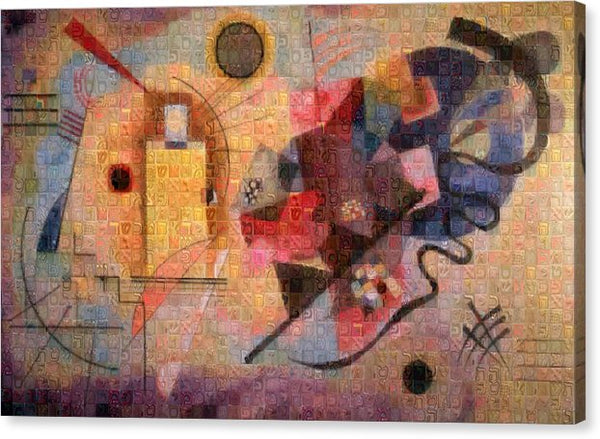 Tribute to Kandinsky - 2 - Canvas Print - ALEFBET - THE HEBREW LETTERS ART GALLERY
