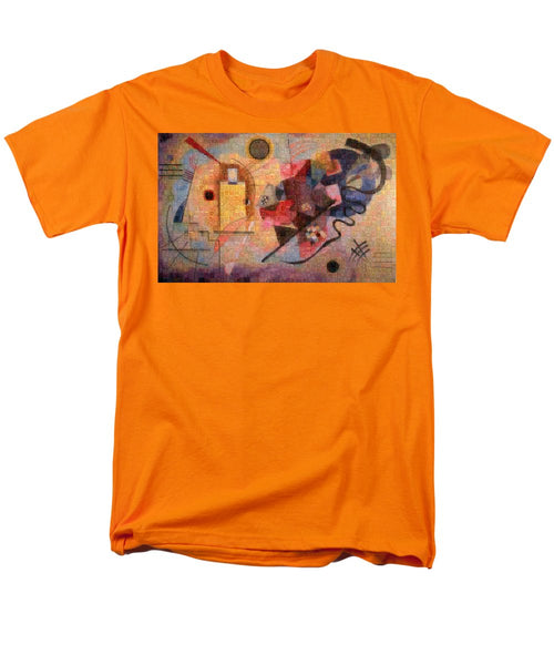Tribute to Kandinsky - 2 - Men's T-Shirt  (Regular Fit) - ALEFBET - THE HEBREW LETTERS ART GALLERY